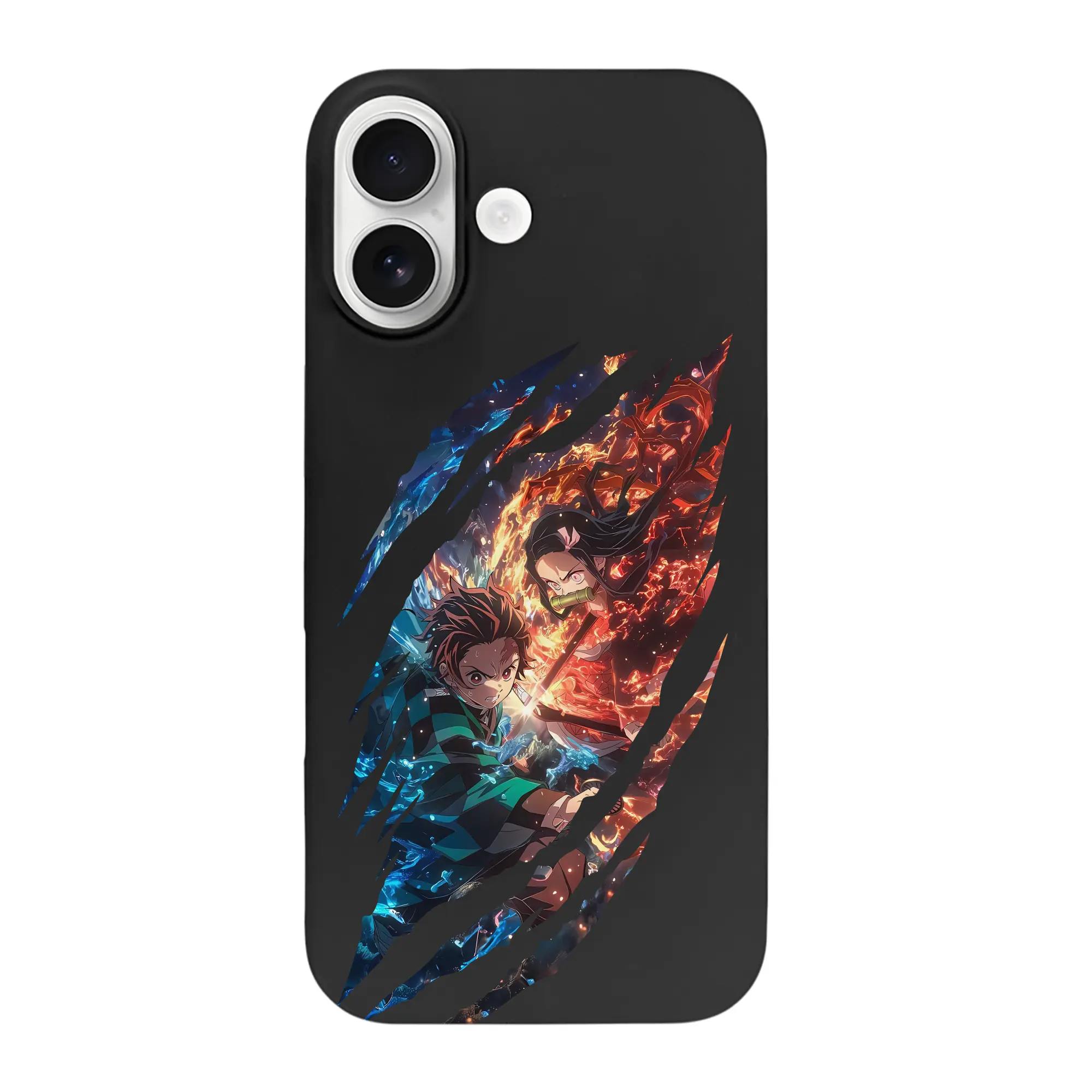 鬼滅の刃 グッズ,竈門 炭治郎 - iPhone 17 シリーズ シリコンケース 薄型 耐衝撃 指紋防止 ソフトタッチカバー 精密フィット 傷防止 保護ケース iPhone 17/17 Air/17 Pro/17 Pro Max 対応